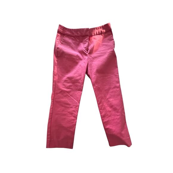 Boden Hot Pink Straight-Leg Pants Size 6R – Cotton Blend with Stretch - Picture 1 of 7